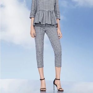 Victoria Beckham for Target Gingham Navy and White Pants